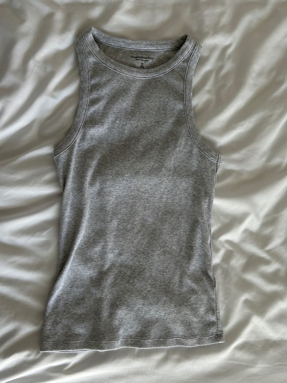 Abercrombie and Fitch Grey Ribbed Tank Top